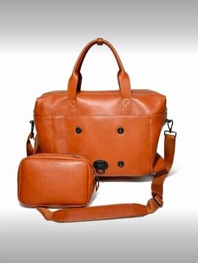Monos Metro Duffel with QuickSnap Metro Kit - Saddle Tan Vegan Leather